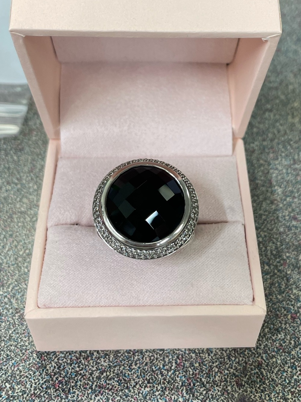 David Yurman Onyx & Diamond Ring